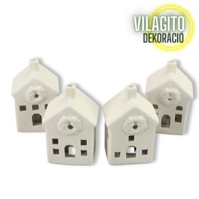 Kifesthető világító házikó 10 cm (4 féle)