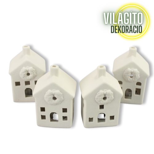 Kifesthető világító házikó 10 cm (4 féle)