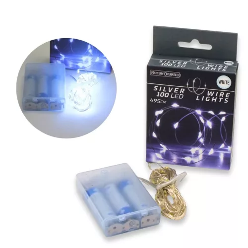 Ledes fényfüzér hideg fény - 5m