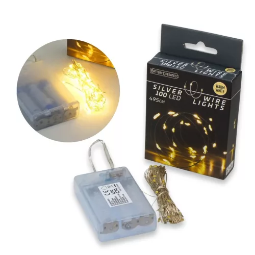 Ledes fényfüzér meleg fény - 5m