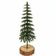  Karcsú dekorfenyő 18cm glitteres világoszöld 