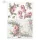 Rizspapír A4 decoupage-hoz színes virágok