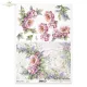 Rizspapír A4 decoupage-hoz színes virágok