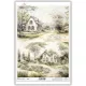 Rizspapír decoupage-hoz vintage cottage otthon A4