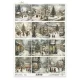 Rizspapír decoupage-hoz karácsony város ünnep személyek A4
