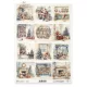 Rizspapír decoupage-hoz telapó mikulás ajándékok A4