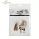 Rizspapír decoupage-hoz - Erdei állatok téli tájjal  14,8x14,8cm 6db/cs