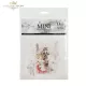 Rizspapír decoupage-hoz - Egérkék télen 14,8x14,8cm 6db/cs