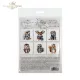 Rizspapír decoupage-hoz - Aranyos téli állatok 2. 14,8x14,8cm 6db/cs