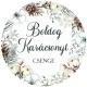 Matrica - Egyedi szöveggel ellátott, személyre szabott, karácsonyi matrica