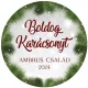 Matrica - Egyedi szöveggel ellátott, személyre szabott, karácsonyi matrica