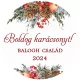 Matrica - Egyedi szöveggel ellátott, személyre szabott, karácsonyi matrica
