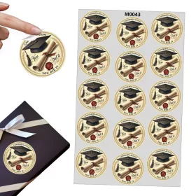 Matrica - Ballagási kerek matrica - You did it 15db/lap