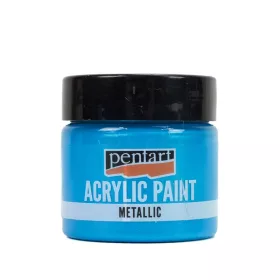 Metál akrilfesték 50ml világoskék