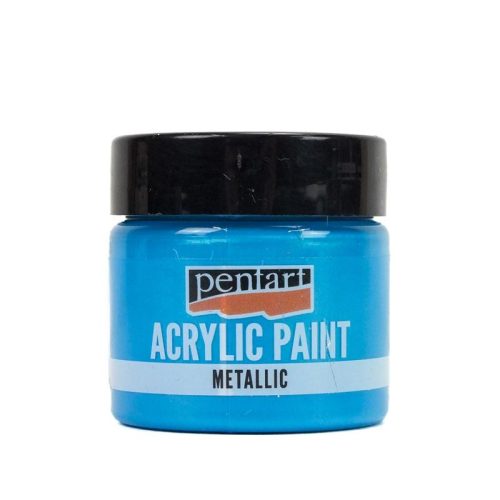 Metál akrilfesték 50ml világoskék