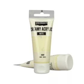 Krémes akrilfesték matt 60 ml elefántcsont