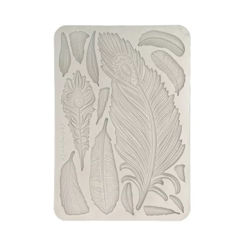 Szilikon öntőforma A5 - Masquerade feathers