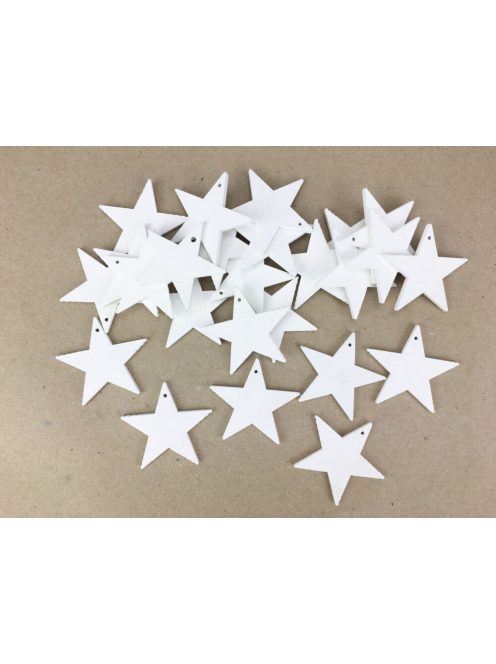 Fehér csillag 4,5cm 25db/csomag