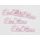 Fa "Édes Otthon" felirat pink 15cm 4db/csomag