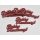 Boldog karácsonyt felirat piros 10cm 6db/csomag