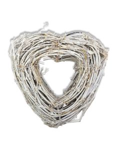 Fonott vessző szív dekoráció lukas 27cm
