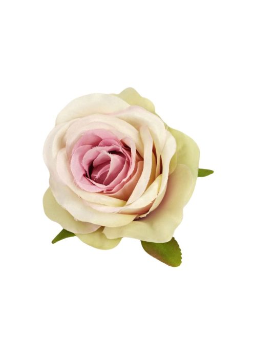 Rózsafej krém rózsaszín 5cm