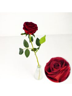 Szálas bársony rózsa piros