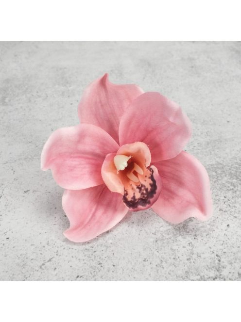 Orchidea fej 4db/csom rózsaszín