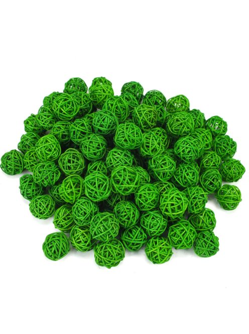 Vessző gömb zöld 3cm 100db/csomag