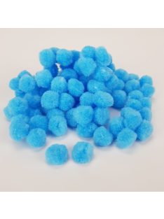 Kék zsenília pompon 1,5cm 100db/cs