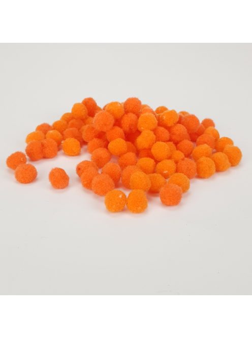 Narancs zsenília pompon 1,5cm 100db/cs