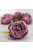 Százlevelű rózsa fej - vintage mályva 4db/csomag