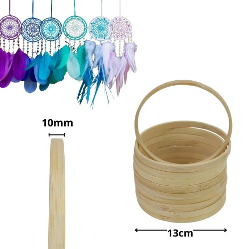 Fa karika álomfogóhoz, makraméhoz 13cm*1cm 10db/csomag