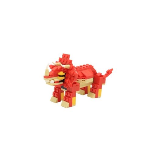WANGE 6803 építőjáték - Dinoszaurusz tojás - 100% kompatibilis minden más kedvelt márkával - Triceratops