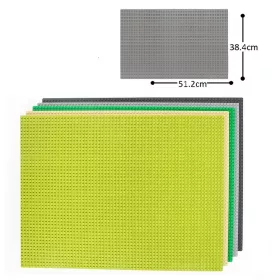   WANGE 8807 | építőjáték alaplap - 100% kompatibilis minden más kedvelt márkával | 48x64 bütyök - Több színben - sötétszürke
