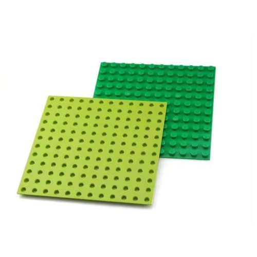 WANGE® 900 | építőjáték alaplap nagy méretű kockákhoz - 100% kompatibilis minden más kedvelt márka nagy méretű kockáival | 12x12 bütyök - Több színben - bézs