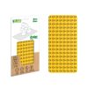 BiOBUDDi® BB-0017 | építőjáték alaplap nagy méretű kockákhoz - 100% kompatibilis minden más kedvelt márka nagy méretű kockáival | 8x16 bütyök sárga