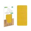 BiOBUDDi BB-0017 | építőjáték alaplap nagy méretű kockákhoz - 100% kompatibilis minden más kedvelt márka nagy méretű kockáival | 8x16 bütyök sárga