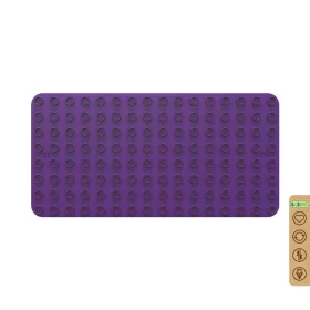  BiOBUDDi BB-0017 | építőjáték alaplap nagy méretű kockákhoz - 100% kompatibilis minden más kedvelt márka nagy méretű kockáival | 8x16 bütyök lila