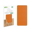 BiOBUDDi® BB-0017 | építőjáték alaplap nagy méretű kockákhoz - 100% kompatibilis minden más kedvelt márka nagy méretű kockáival | 8x16 bütyök narancssárga