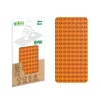 BiOBUDDi BB-0017 | építőjáték alaplap nagy méretű kockákhoz - 100% kompatibilis minden más kedvelt márka nagy méretű kockáival | 8x16 bütyök narancssárga