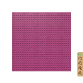   BiOBUDDi BB-0095 | építőjáték alaplap - 100% kompatibilis minden más kedvelt márkával | 32x32 bütyök fukszia