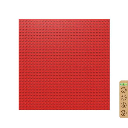 BiOBUDDi® BB-0095 | építőjáték alaplap - 100% kompatibilis minden más kedvelt márkával | 32x32 bütyök vörös