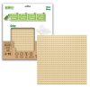 BiOBUDDi® BB-0095 | építőjáték alaplap - 100% kompatibilis minden más kedvelt márkával | 32x32 bütyök bézs