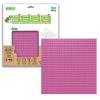BiOBUDDi® BB-0095 | építőjáték alaplap - 100% kompatibilis minden más kedvelt márkával | 32x32 bütyök sötét rózsaszín