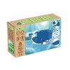 BiOBUDDi® BB-0101 | bio építőjáték | Sarkvidék - 2 az 1-ben bálna vagy fóka - 100% kompatibilis minden más kedvelt márkával