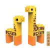 BiOBUDDi® BB-0103 | bio építőjáték | Sztyeppe - 2 az 1-ben zsiráf vagy jávorszarvas - 100% kompatibilis minden más kedvelt márkával