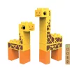 BiOBUDDi BB-0103 | bio építőjáték | Sztyeppe - 2 az 1-ben zsiráf vagy jávorszarvas - 100% kompatibilis minden más kedvelt márkával