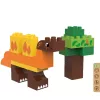 BiOBUDDi BB-0186 | bio építőjáték | Stegosaurus - 100% kompatibilis minden más kedvelt márkával