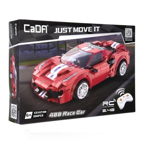 CaDA C51072W - Távirányítós 488 Supercar építőjáték - 100% kompatibilis minden más kedvelt márkával
